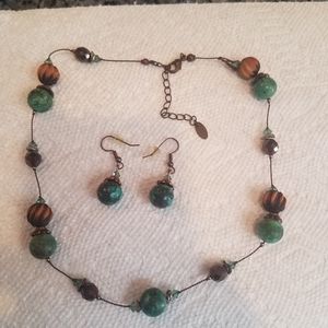 Necklace and earrings set